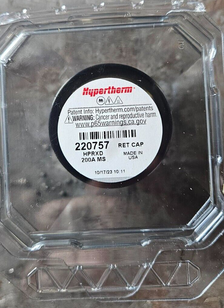 Genuine Hypertherm 220757 Nozzle Retaining Cap 200A for HPR XD Plasma Cutting