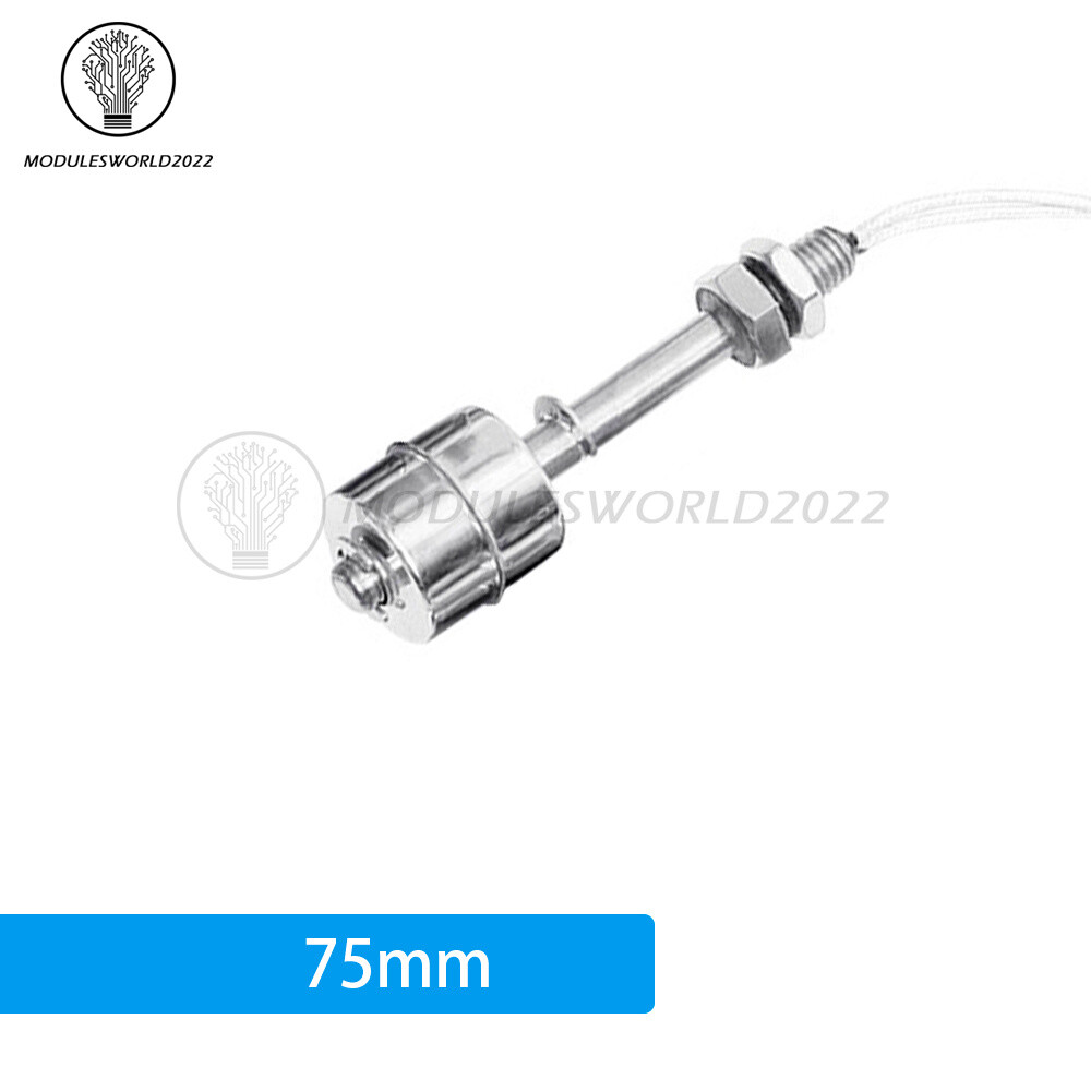 Water Level Sensor Liquid Float Switch Stainless Steel 45mm 75mm 100mm 200mm