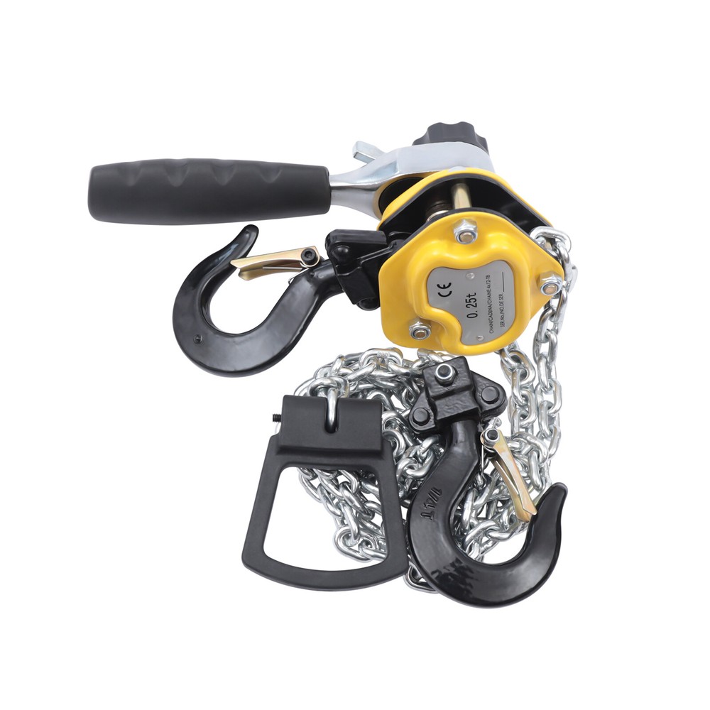 Portable Mini Chain Hoist 550LB Capacity 10FT Adjustable Lift Lever