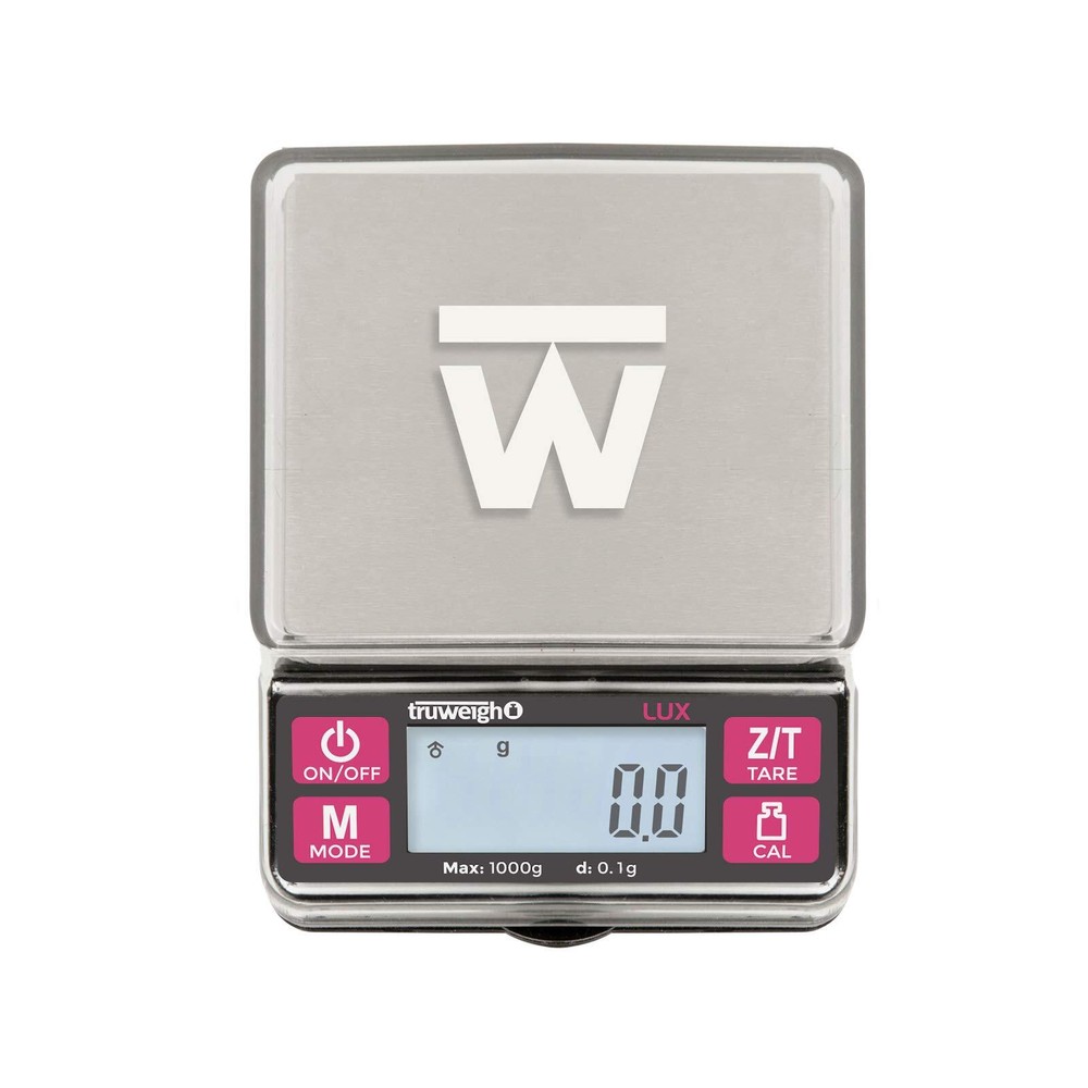 LUX Digital Mini Scale 1000g x 0.1g Black/Red - Digital Kitchen Scale - Digit...