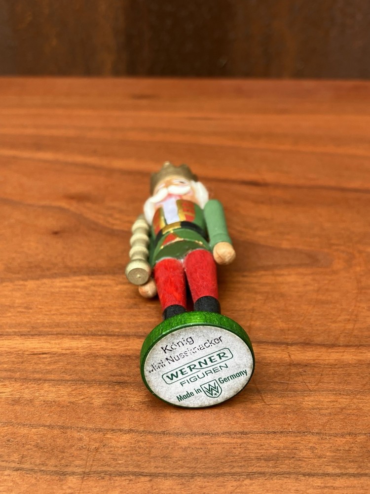 Werner Figuren Germany Mini Christmas Nutcracker Soldier 3 1/4 inches