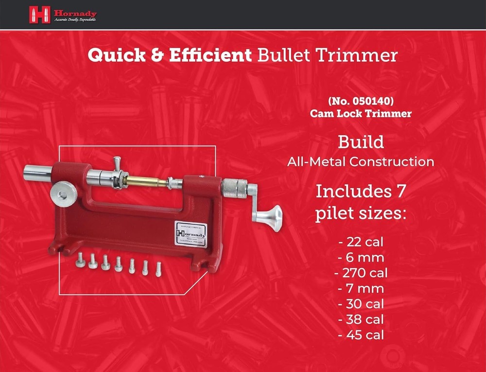 Cam-Lock Trimmer - Restore Fired Cases Accurately