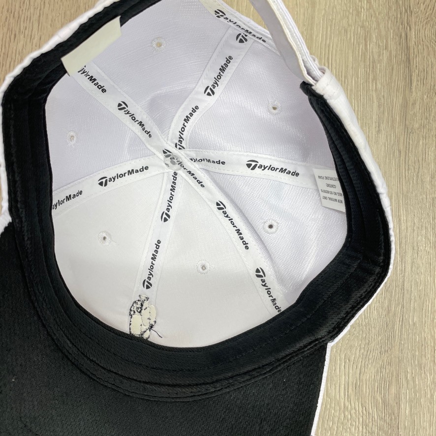 TaylorMade Golf White Adjustable Golf Cap Hat White Bobby Jones Performance