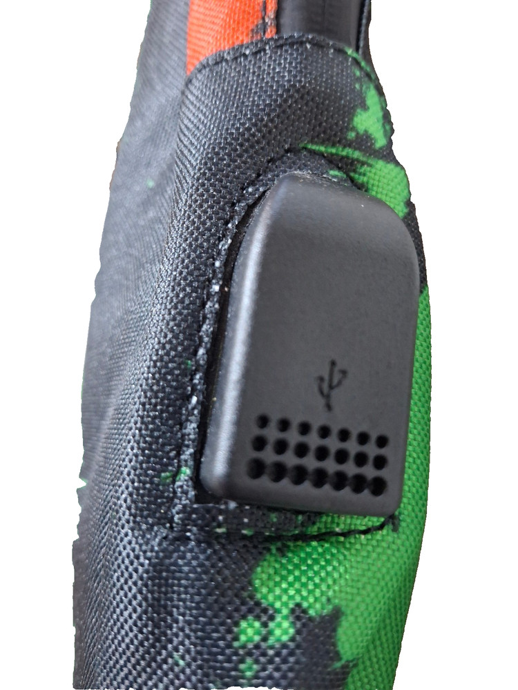 Backpack Slingbag 10.5" x 6" x 2"- Rasta Leaf