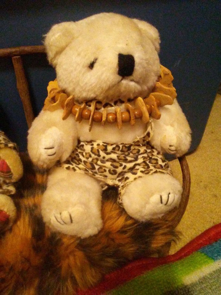 Bears on Stick Bench Clothing Handmade