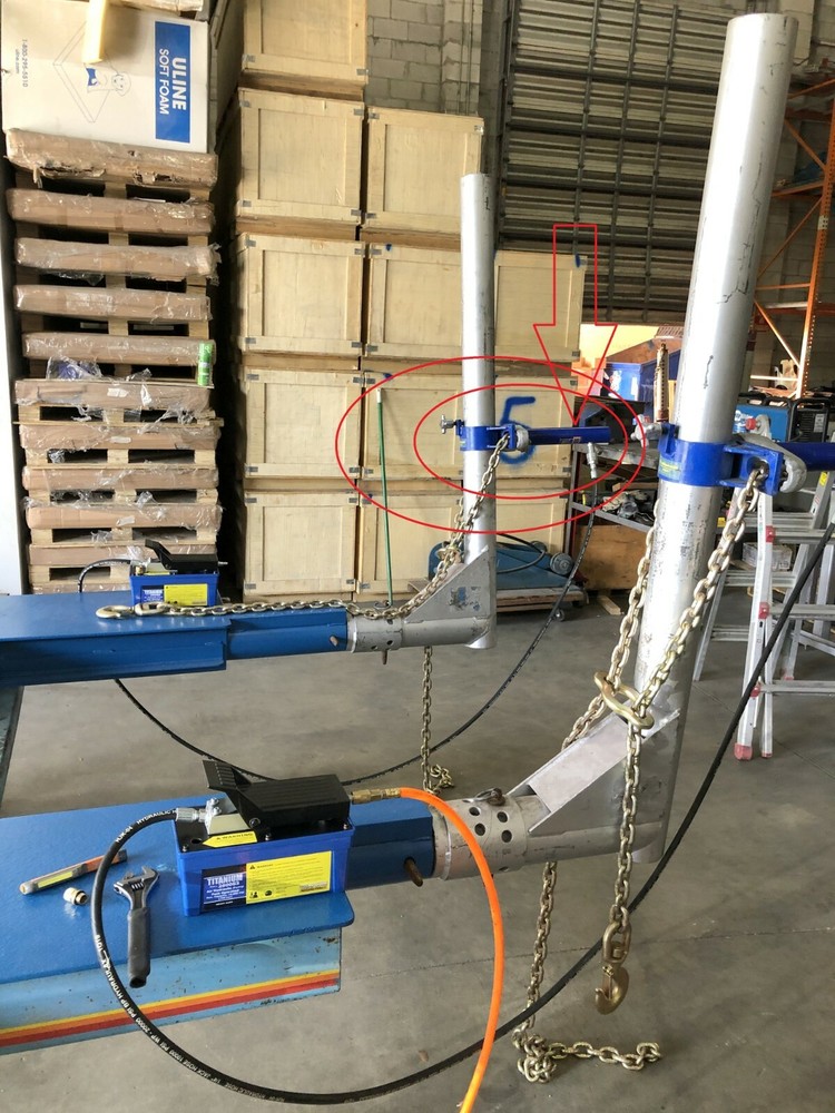 AUTO BODY FRAME MACHINE CONTINENTAL FLAT RACK 10 TON TOWER REPLACE CYLINDER RAM