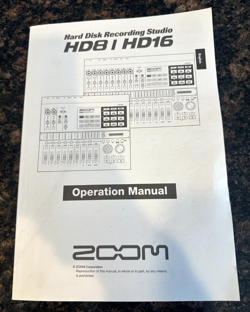 Zoom HD8 Hard Disk Recording Studio - Complete 8-Track Digital Studio