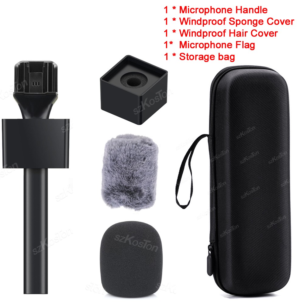 Wireless Microphone Mic Lavalier Handle System Rode Go Iphone Dji Handheld Inter