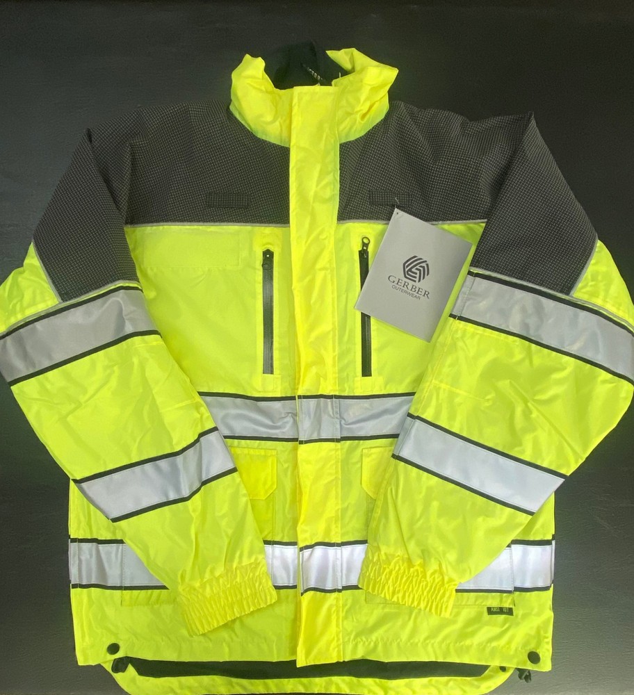 Gerber Size Medium Hi Vis Eclipse 70RX Jacket with black Softshell Liner
