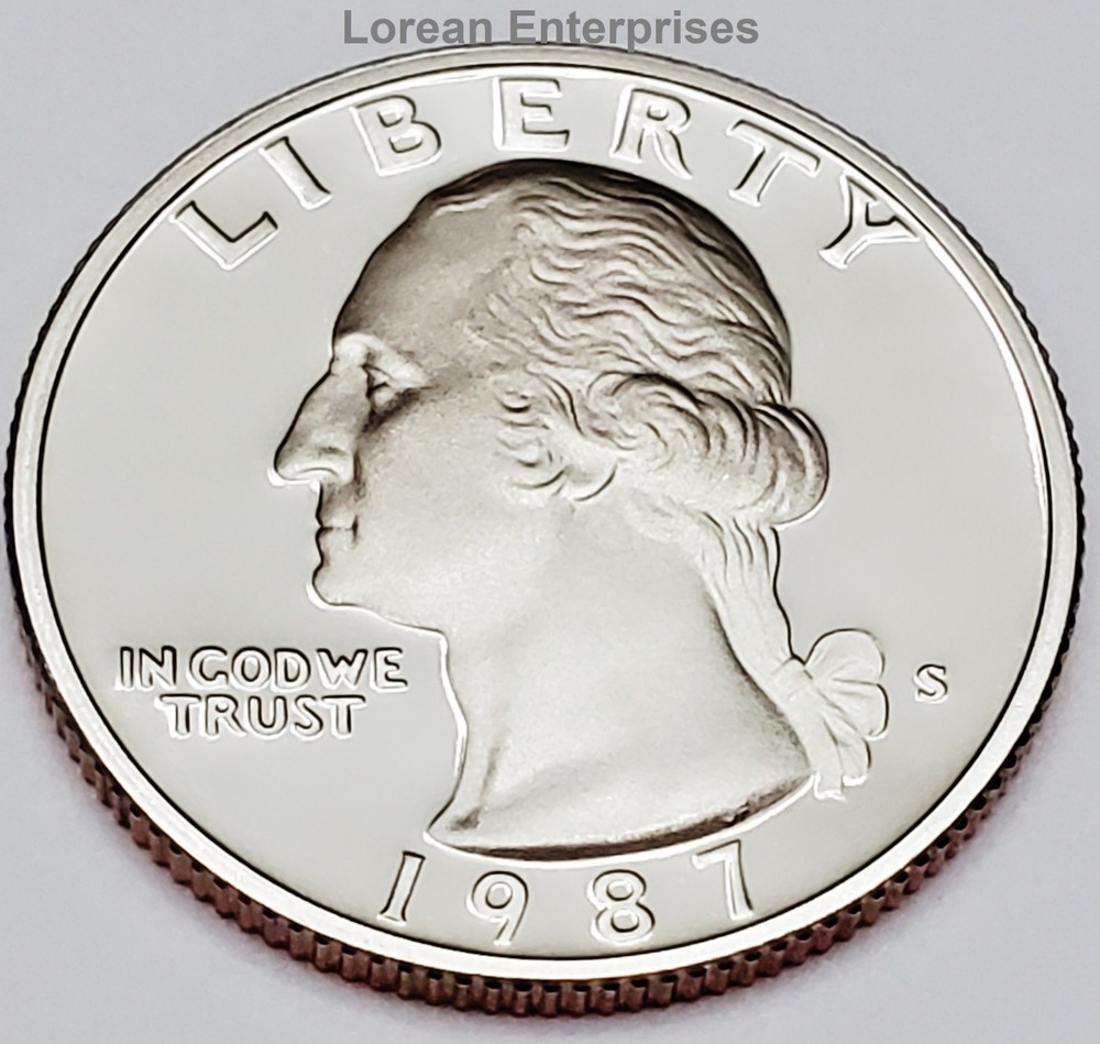 1987 S Washington Quarter  CLAD ✼PROOF✼