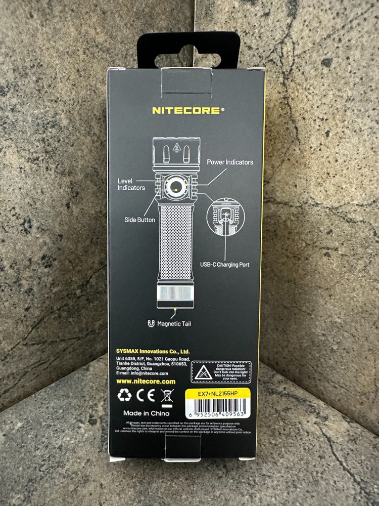 Nitecore EX7 Rechargeable High Performance Flashlight - USB-C 6000 Lumens