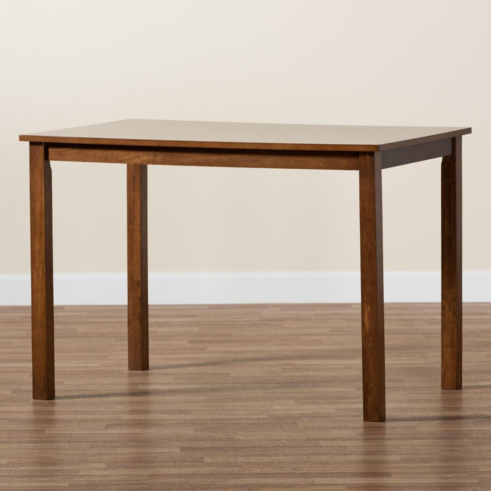 Eveline Walnut Brown Dining Table - Chic & Versatile Design for Any Space