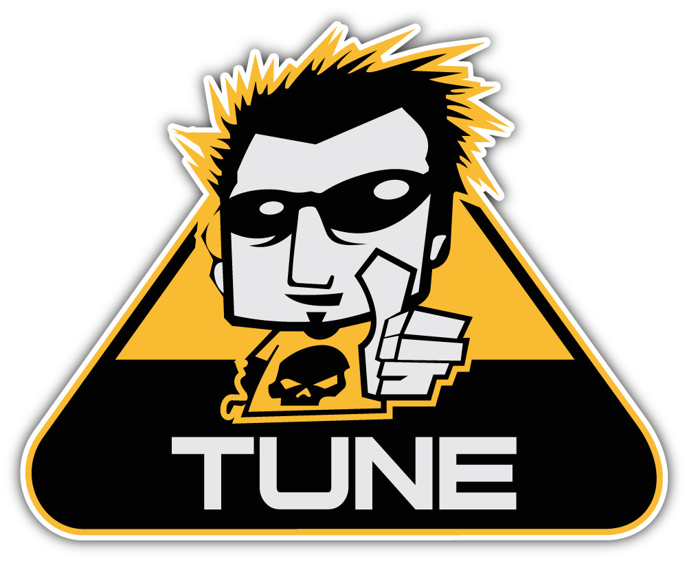 Tune Sticker Car Bumper Decal - 3'', 5'' or 6''