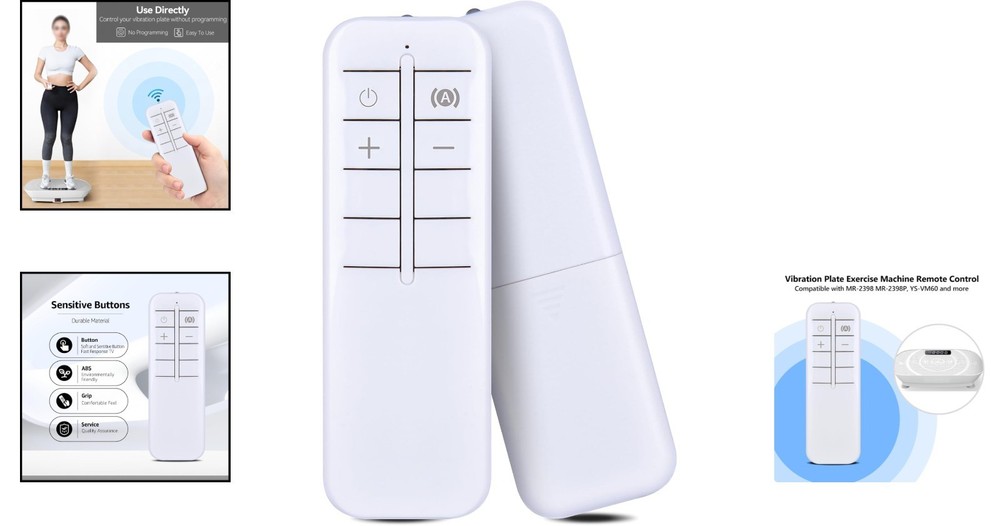 Replacement Remote Control for MERACH Vibration Plate - Easy & Ergonomic Design