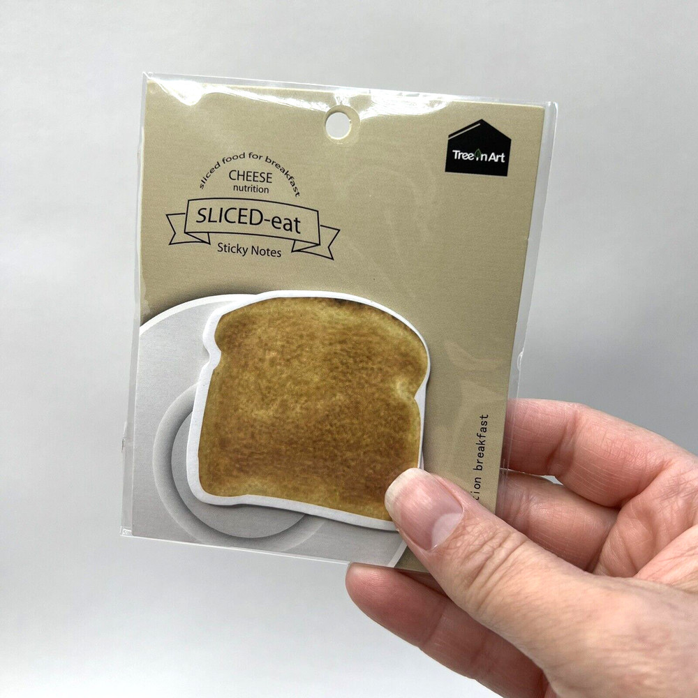 Fried Egg and Toast Breakfast Sticky Note Pads School Lunch Notes