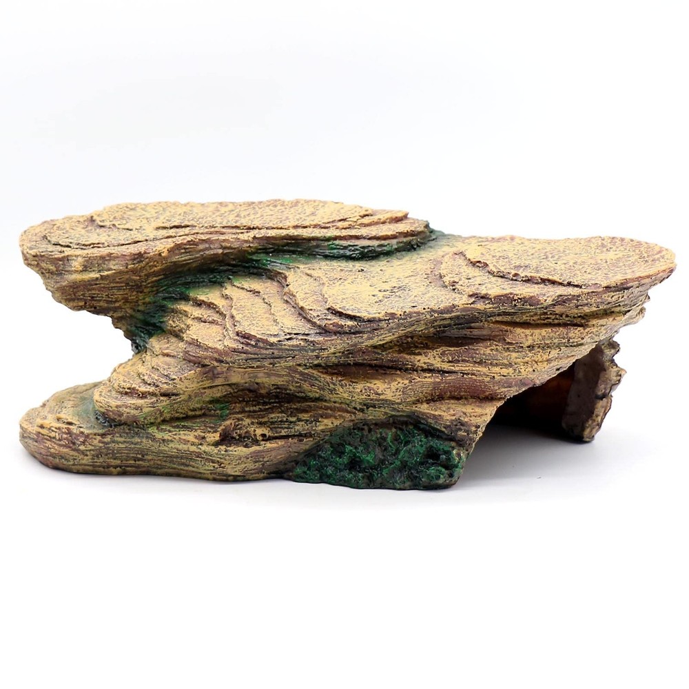 Turtle Basking Platform Shale Scape Step Ledge, Reptile Cave Hideout Turtle T...