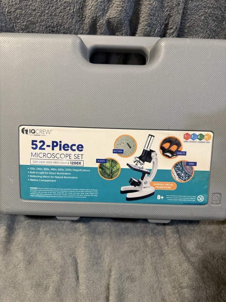 IQCREW Early Explorer Series 52 Pieces Microscope Set EUC