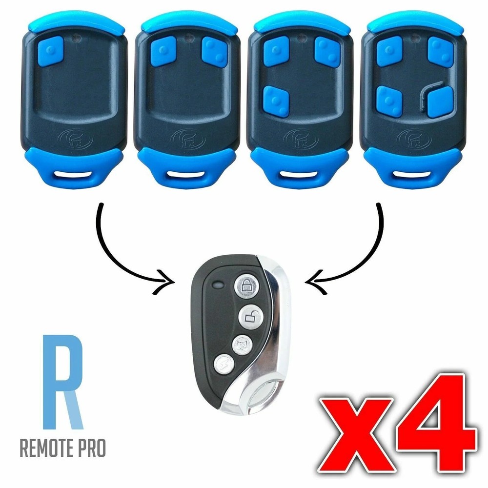 4 x Centsys/Centurion NOVA Blue Gate/Garage Remote Control Replacement