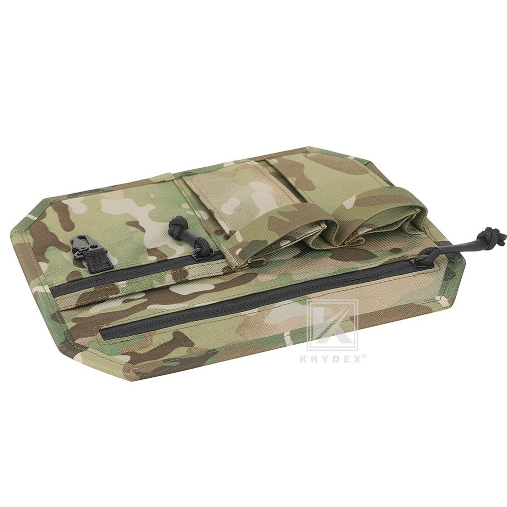 KRYDEX Tactical Organizer Panel Hook Backed Admin EDC Holder Lightweight MC Camo