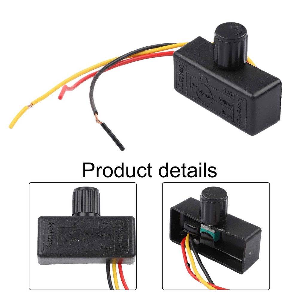 12V DC Motor Regulator Stepless Speed Regulator Continuous Speed Control