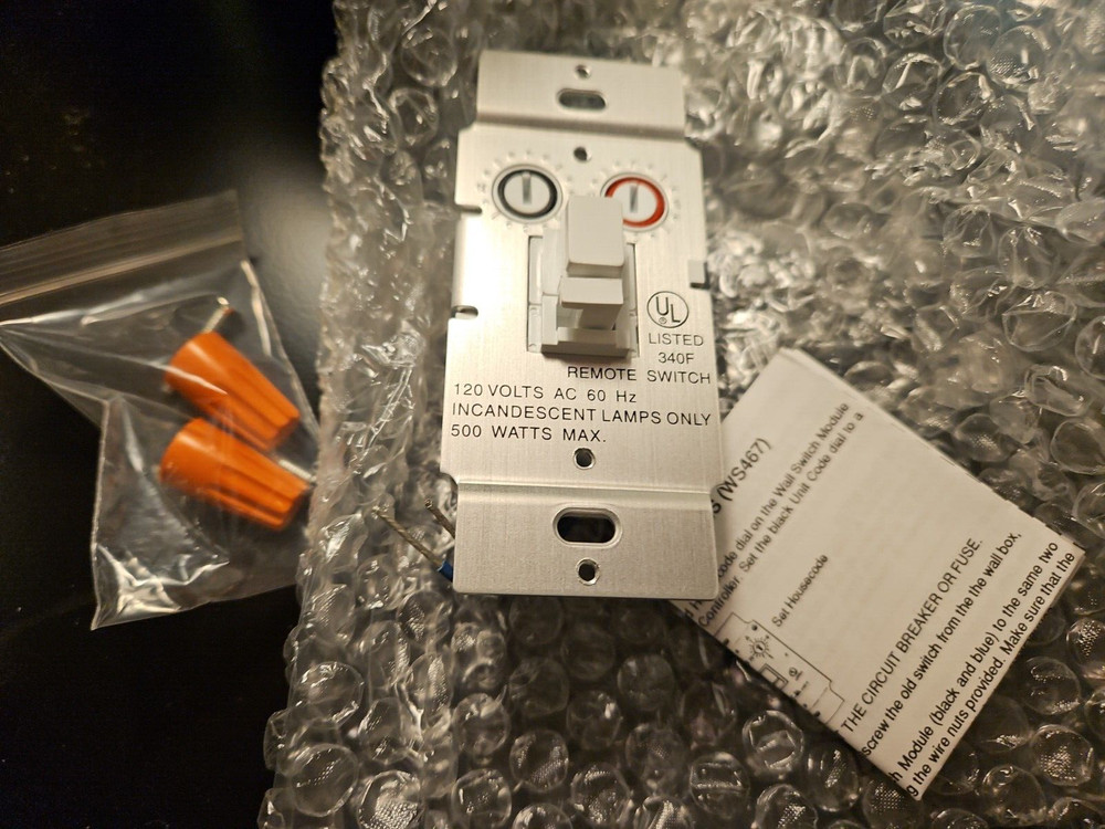 BRAND NEW X10 Wall Switch Module Model WS467 WS467-C Power Switch