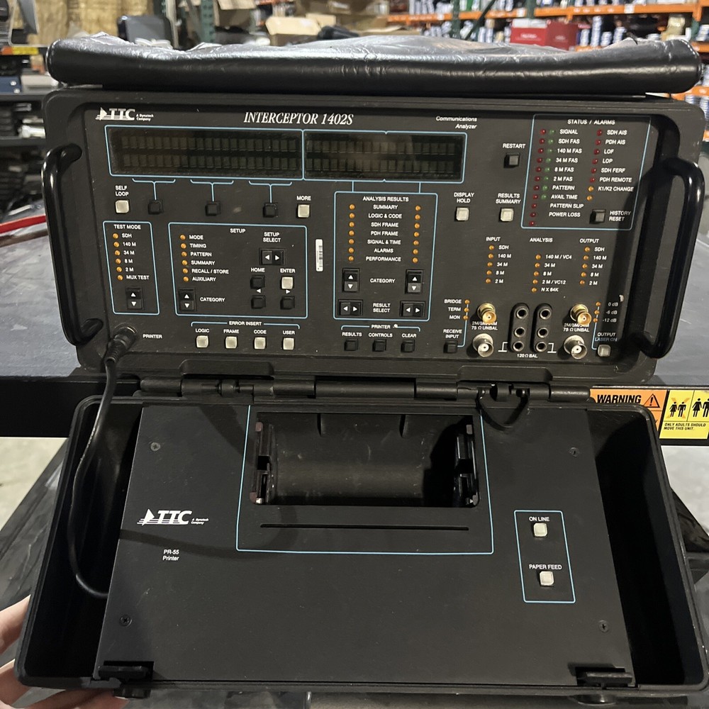 TTC INTERCEPTOR 1402S COMMUNICATION ANALYZER