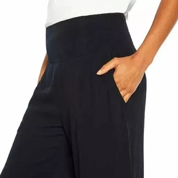 Three Dots Women's Elastic Pull On Pant with Pockets