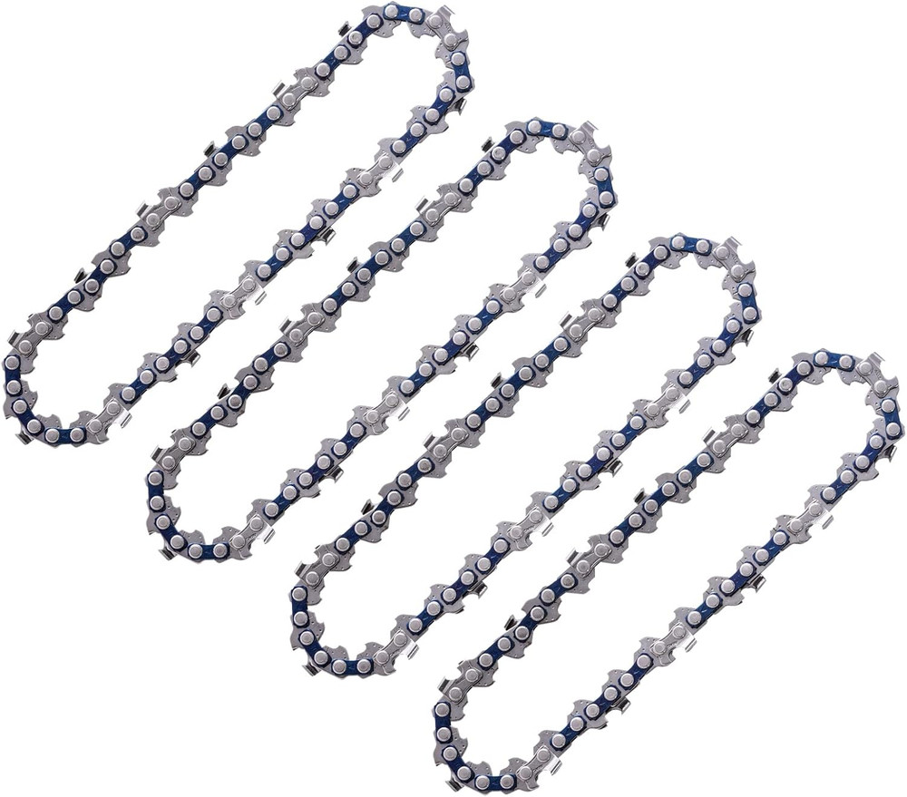 4" Chainsaw Chain Replacement – 4 Pack Mini Saw Blades for Wood Cutting