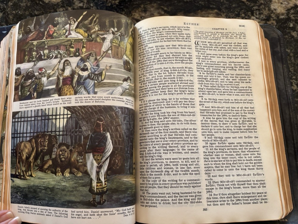 Vintage 1950s Holy Bible