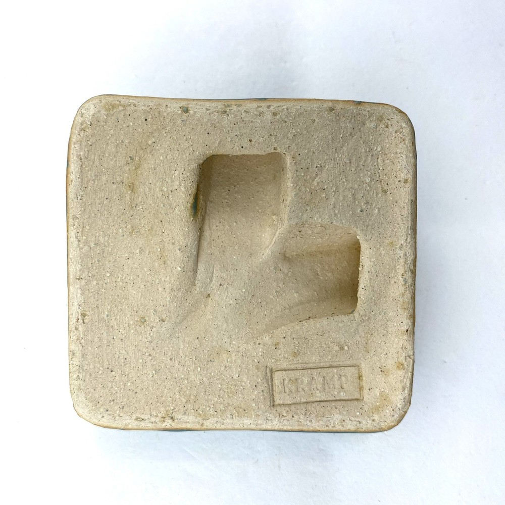 Crawling Frog 3x3" Ceramic Art Tile By Gretchen Kramp