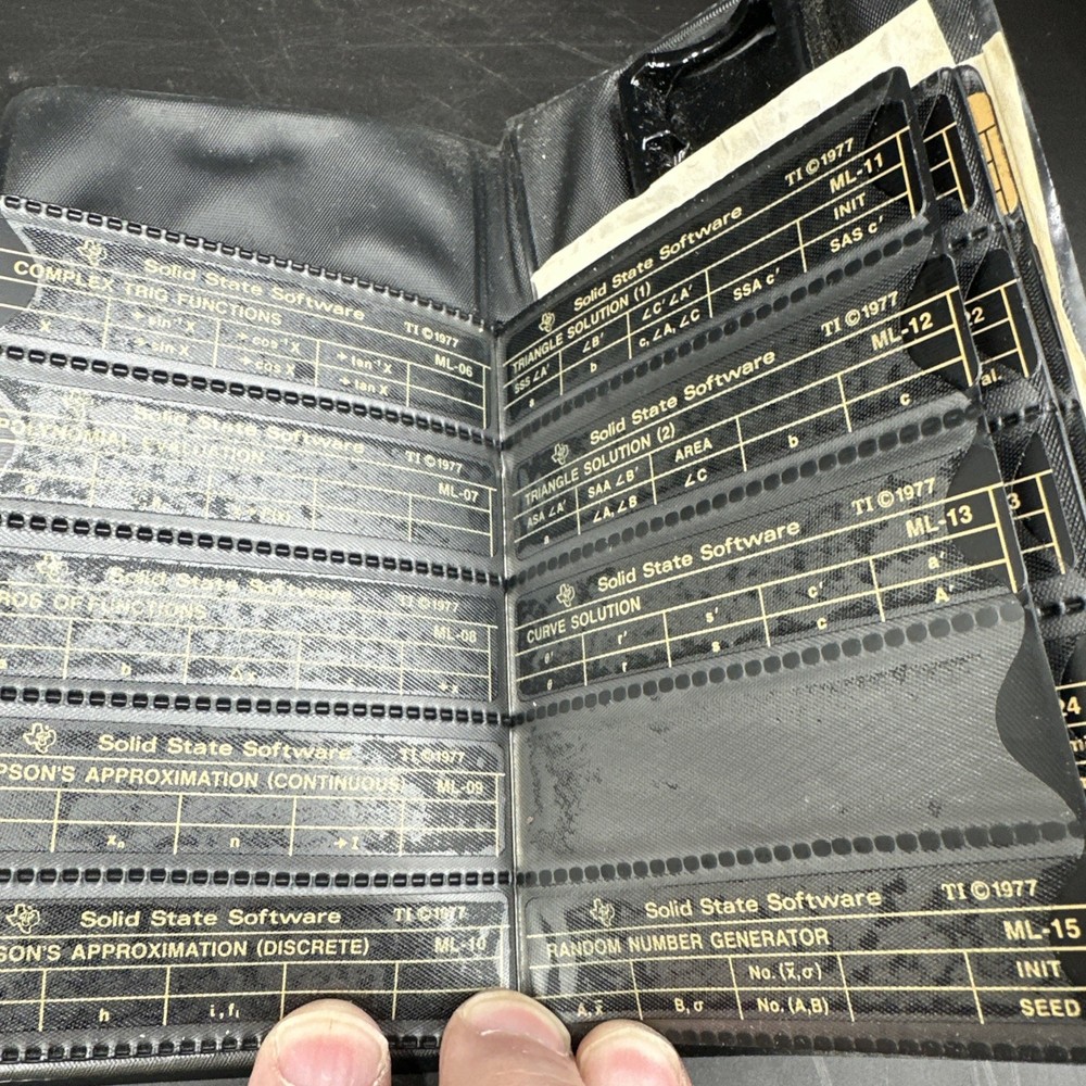 Texas Instruments 58/59 Programmable Calculator Package Case Manual Untested