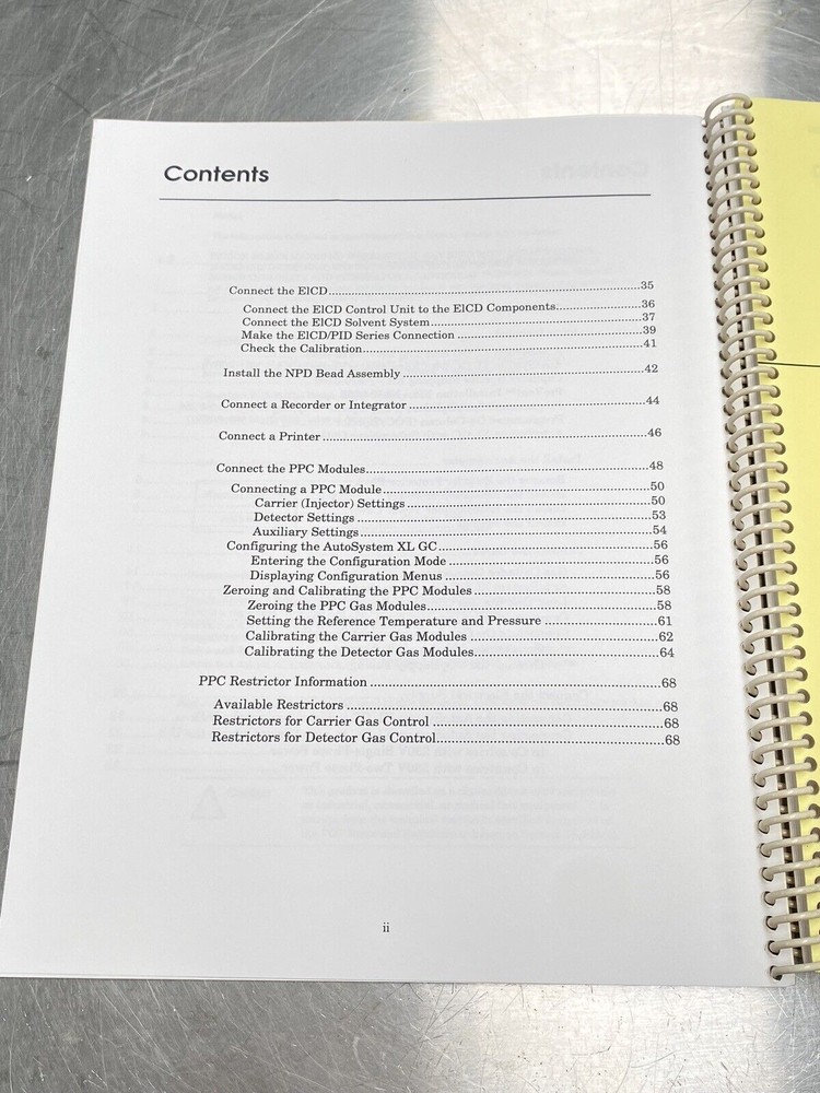 Perkin Elmer PE AutoSystem XL GC Volume 2 - Users Manual / Instructions Guide