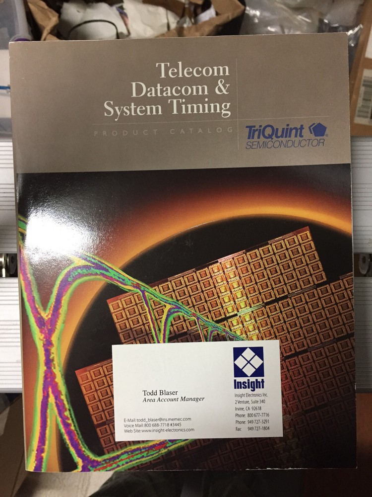 Data Book = TriQuint Datacom Telecom Wireless Timing Semiconductor Products 1998