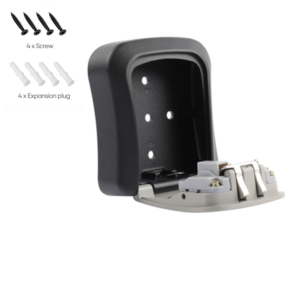 4 Digit Key Safe Lock Box Combination Wall Mount Security Storage Case Organizer