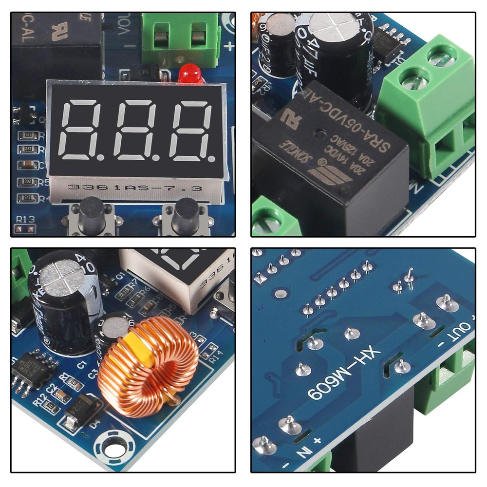 AITRIP 3PCS DC 12V-36V Voltage Protection Module Digital Low