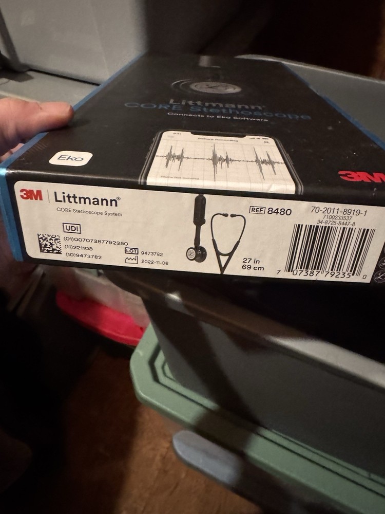 3M Littmann CORE Stethoscope System 8480 Electronic for Eko Software Cardiology