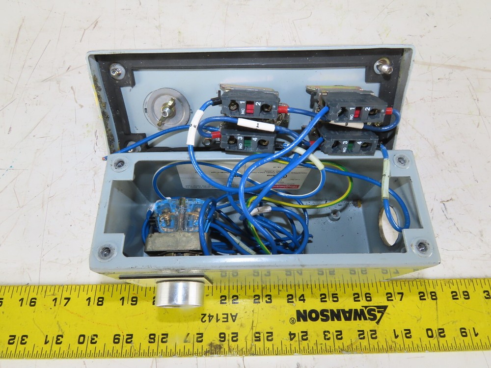 Hoffman E3BPGXM 7" x 2-1/2" x 3-1/2" Push Button Electrical Enclosure