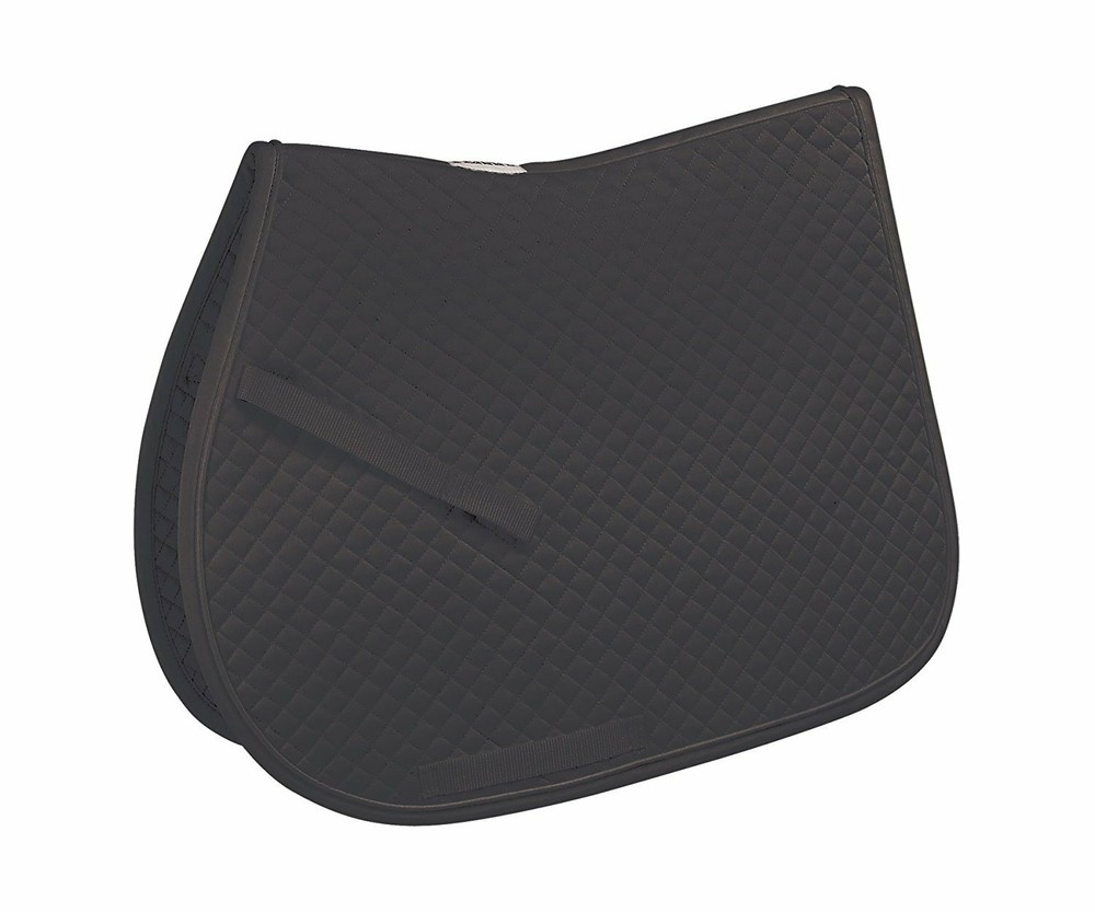Perri's Quilted Saddle Pad (Pony, Black)
