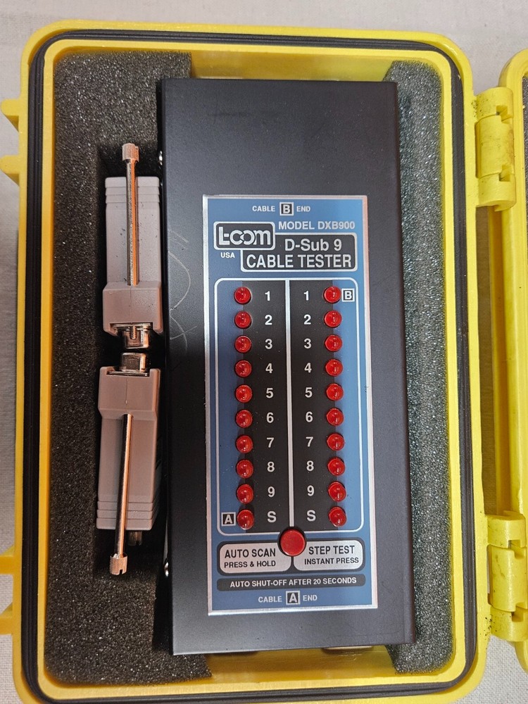 L-Com D-Sub 9 Cable Tester Model DXB900