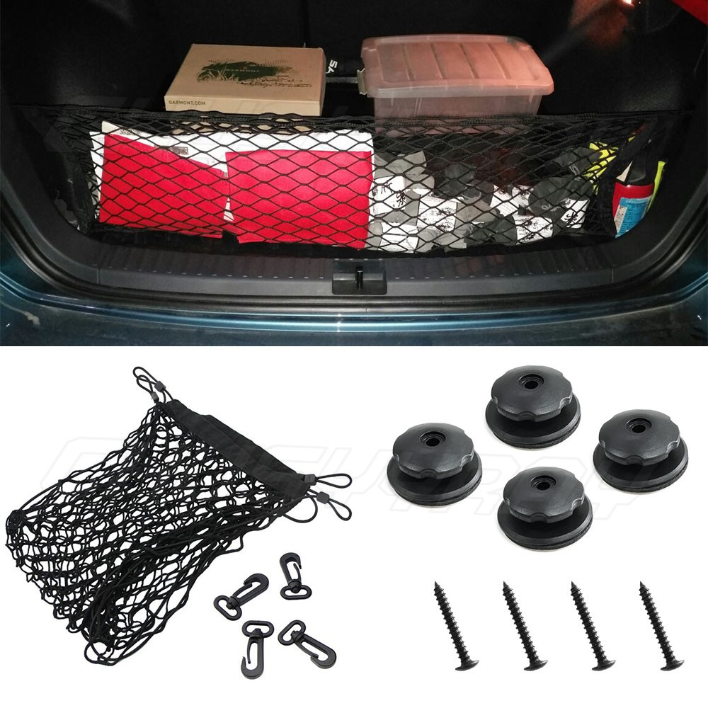 Car rear cargo net 90x40cm+4 hooks