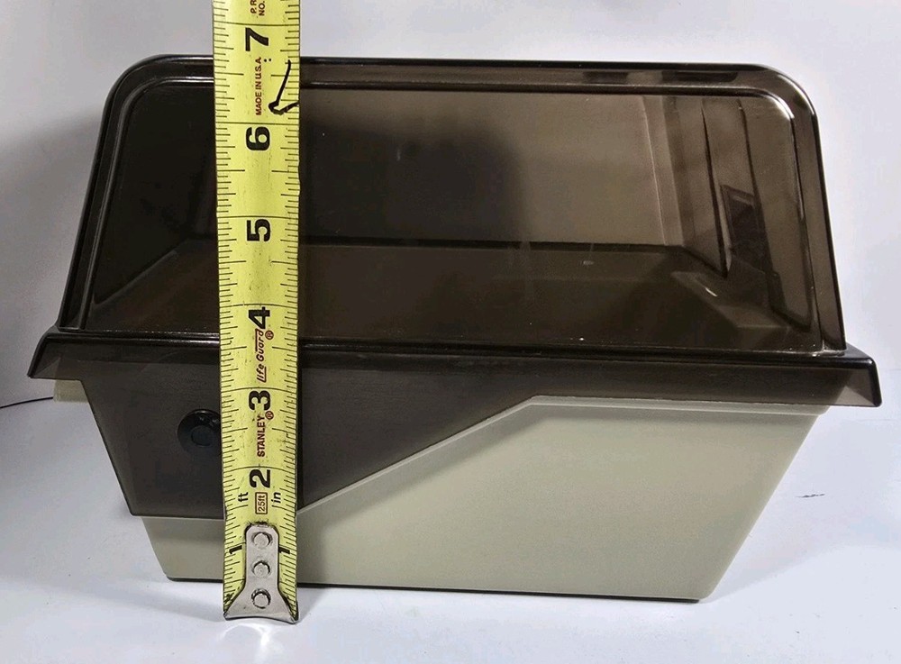 Vintage 5.25" Floppy Disk Storage Case Flip-Up Disk File 5