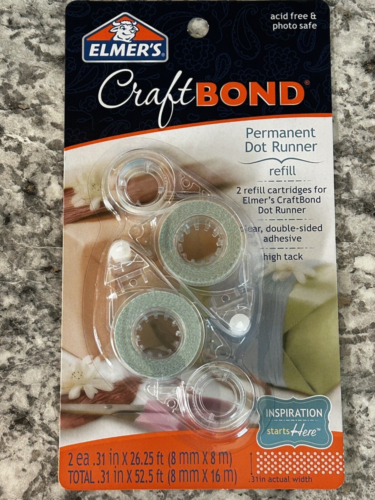 Elmer’s Craft Bond High Track Dot Runner Refill, 2 Count