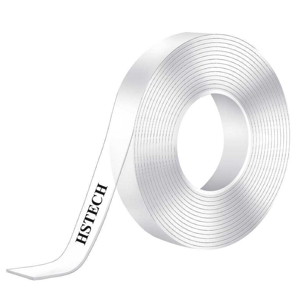 Heavy Duty 10ft Double Sided Acrylic Tape - Clear, Removable Adhesive Solution
