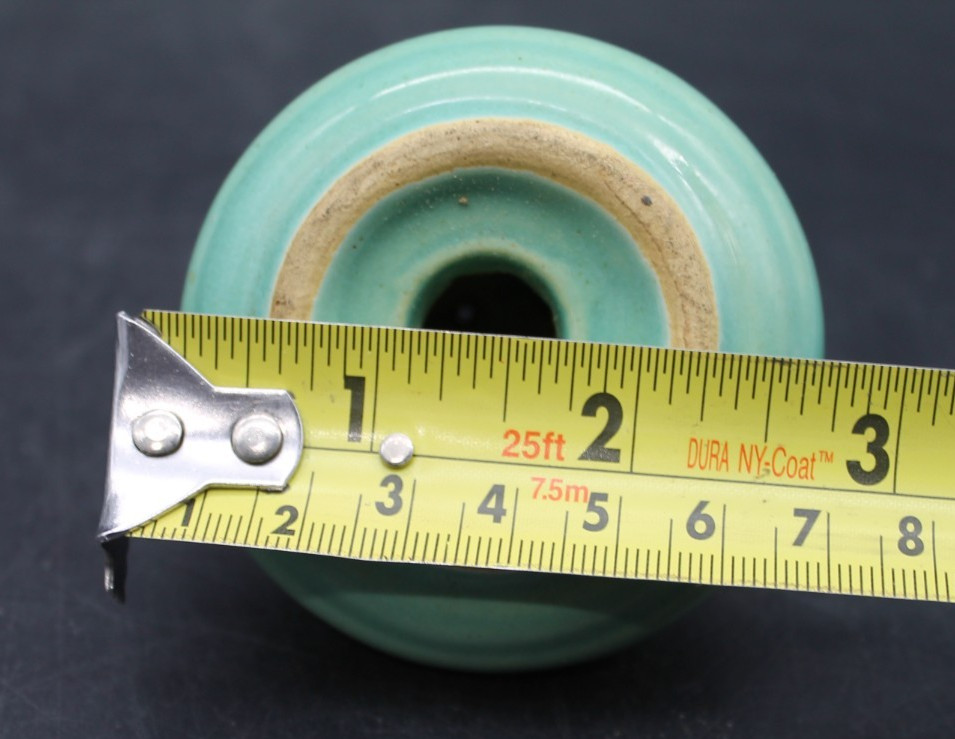 Bauer Pottery Turquoise Ringware Salt Pepper Shaker Vintage Low