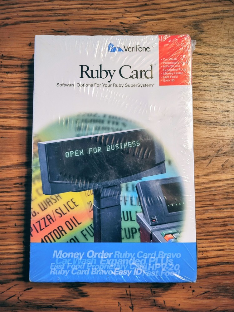 VeriFone Ruby Card Software Options for Ruby SuperSystem  P040-07-506