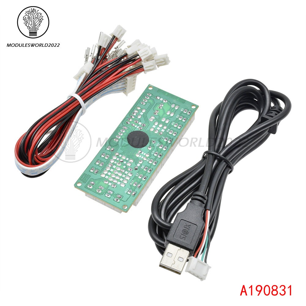 Zero Delay Arcade USB Encoder PC to Joystick Button For MAME Fight Stick Control