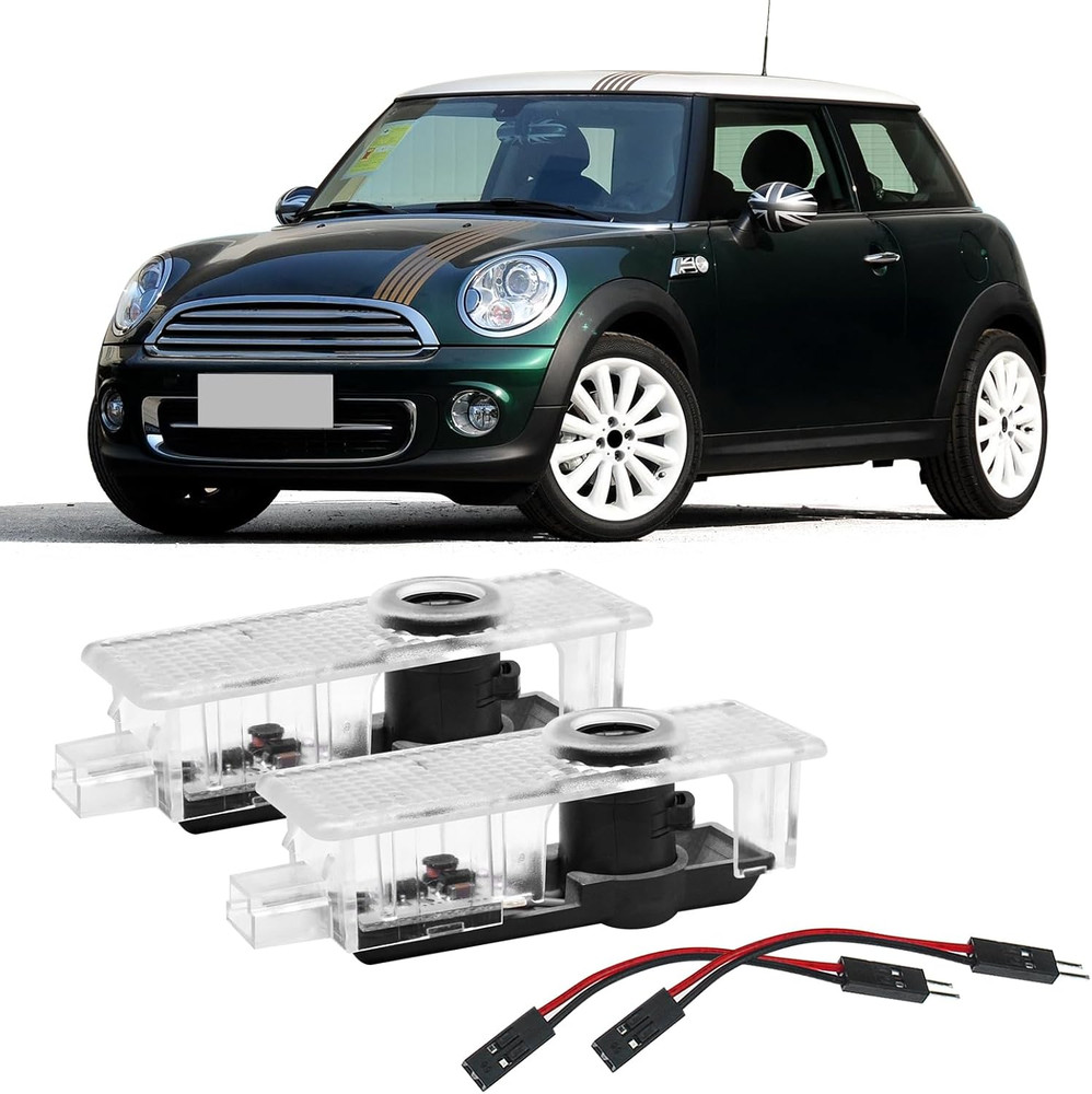 For MINI cooper LED Door Light Uni on Jack Shadow Projector Courtesy Lamps 🥰