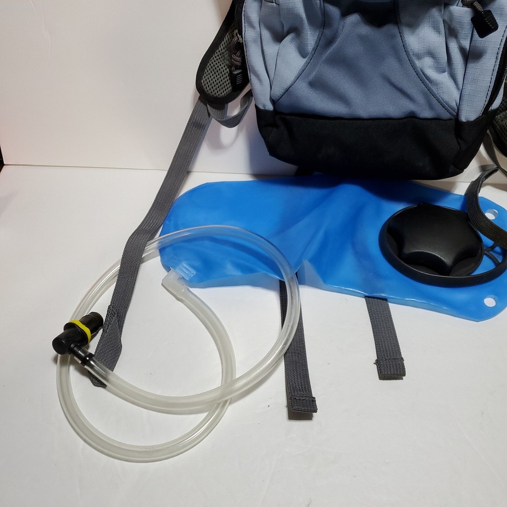 Jansport Hydration Backpack Light Blue Hiking Outdoors w/ Bladder