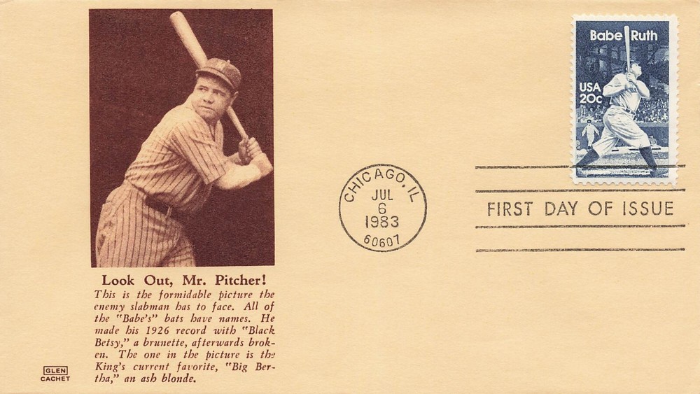 US 2046 FDC Look Out Mr. Pitcher Glen Cachet