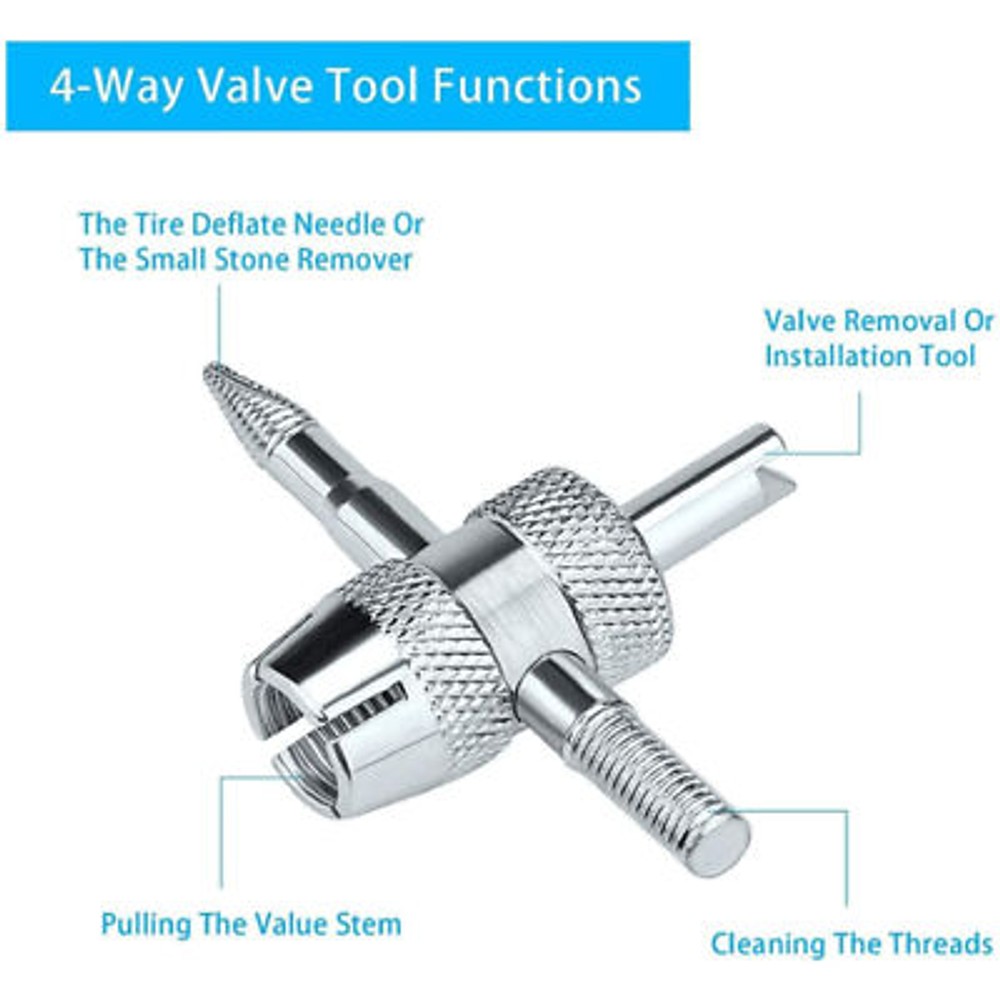 43-Piece Car Tyre Valve Removal Tool Valve Cores Tire Wrench Repair Tools Kit